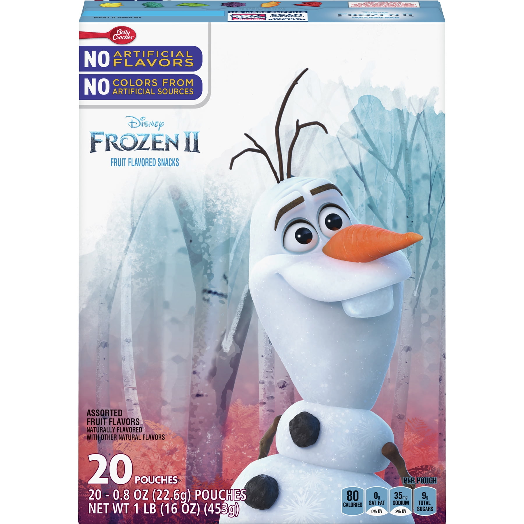 Betty Crocker Disney Frozen Fruit Snacks, 20 ct, 16 oz