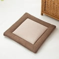 thumbnail image 2 of Cojines de almohadas cuadradas para el piso, inserto de almohada para el piso Asiento Taburete Puf Transpirable 45cm Cola Cojín de asiento de algodón de lino, 2 of 8