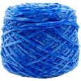 thumbnail image 2 of Nvzi 250g Chenille Velvet Yarn Sapphire Blue Bulky Vegan Soft Yarn Velvet Knitting Yarn Polyester Blended Cotton Chenille Yarn Hand Knitting Yarn Crochet Thread for Clothing Hat Scarf Blanket, 2 of 5