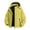 Yellow, variant on LYSMORA 2026 Men's Detachable Hood Fleece Lined Outdoor Jacket, Flap Chest Pockets Zipper Side Pockets Elastic Cuff Loose Fit Hiking Travel Outerwear