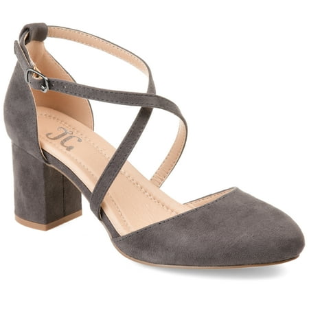 

Journee Collection Womens Foster Tru Comfort Foam Wide Width Almond Toe Mid Block Heel Pumps