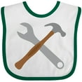 thumbnail image 3 of Inktastic Future Carpenter Tools Hammer Wrench Boys Baby Bib, 3 of 4