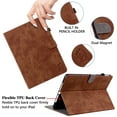 thumbnail image 5 of Tablet PC Case Bag Sleeves for Lenovo Legion Y700 8.8 inch TB-9707F Tablet Case, Premium Shock Proof Stand Folio Case, Multi- Viewing Angles, with Card Slots, Soft TPU Back Cover,Brown, 5 of 6
