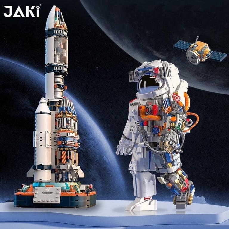JAKI Blocks Kids Building Toys DIY Bricks Astronaut Puzzle Space
