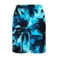 thumbnail image 5 of Mqqzkk Men's Casual Shorts Hawaii Flowers Print Drawstring Waist Shorts Lightweight Summer Bandana Shorts with Pocket, 5 of 5