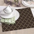 thumbnail image 6 of Dish Drying Mat, Brown Moroccan Trellis Highly Absorbent Drying Matt Kitchen Counter, Dish Mat Drying Pad Dishes Drainer Mats for Kitchen Counter or Sink, 16 x 18 inch, 6 of 6
