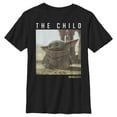 thumbnail image 1 of Boy's Star Wars The Mandalorian The Child Frame  T-Shirt - Black - Large, 1 of 4