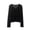 Black, variant on Women's Lightweight Long Sleeve Button Down Shirts Sun Protection 50+ UPF Knit Cardigan Tops Summer Beach Coverups Green