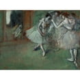 thumbnail image 2 of Edgar Degas 14x11 Black Ornate Wood Framed Double Matted Museum Art Print Titled: A Group of Dancers, 2 of 5