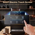 thumbnail image 4 of Bluebow Espresso Machine with Grinder, 20 Bar Semi-Automatic Coffee Maker with Milk Frother, Electric Touchscreen for Home Latte Cappuccino, Black, 4 of 7