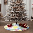 thumbnail image 4 of Fotbe Hand Drawn Colored Hearts Pattern Christmas Tree Skirt, Tree Skirts Plush Christmas Decorations, Christmas Tree Skirts Xmas Decorations Holiday Party Decor-48", 4 of 6
