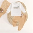 thumbnail image 2 of XIYNBAOK Baby Cotton Sweatshirt 2 Piece Outfit First Birthday Pullover Top Joggers Pants Set Casual Embroidery Shirt Trousers Jogging Suit Activewear Fashion Clothing Sets, 2 of 6