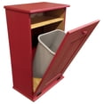 thumbnail image 2 of Contemporary Home Living 35.75" Red Large Tilt Out Solid-Finished Trash Bin, 2 of 2