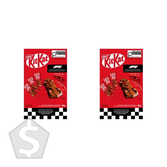 Kit Kat Formula 1 Race Car Shaped Chocolate Bars - Pack of 2