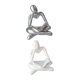 thumbnail image 1 of 2 Uds Estatua De Abstracto Escultura De Mesa Para Decoración Del Hogar Blanco Argent Argenta blanca Sunnimix Figura Pensador abstracto, 1 of 8