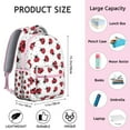 thumbnail image 5 of Waterproof School Backpack for s - Cute Ladybug Print Ergonomic Student Backpack with Spinal Support, Breathable Straps & Organized Storage (Red Polka Dot), 5 of 5