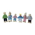 thumbnail image 2 of Muñecas en miniatura de casa de muñecas ,Wooden Dollhouse Dolls Finter Play ,Figuras de personas en miniatura Mini Dolls House Toy ,Juego de juego de muñecas de la familia de los, 2 of 9