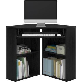Costway Wooden Corner Desk With Drawer Computer Pc Table Study