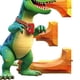 thumbnail image 2 of Adorno Acrílico Con Forma Letra E Dinosaurio para Navidad Coche Plano 2D, 2 of 3