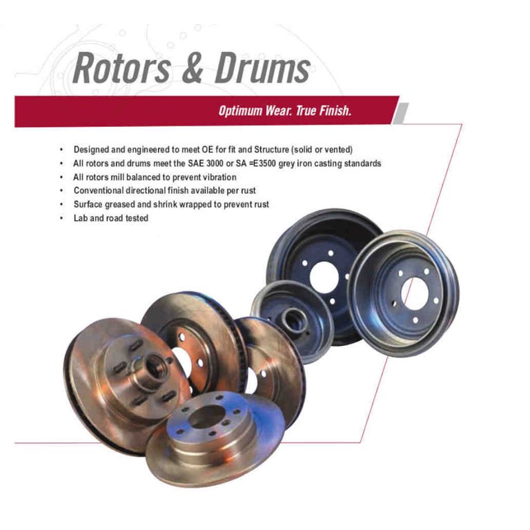 BK1281-5 Rear Premium E-Coat Rotors and Ceramic Pads - Walmart.com