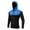 140#Blue, variant on Men's Sports Casual Full Zipper Long-Sleeved Hooded Sweater with Pockets Jogging Track and Filed Gym Training Hoodie