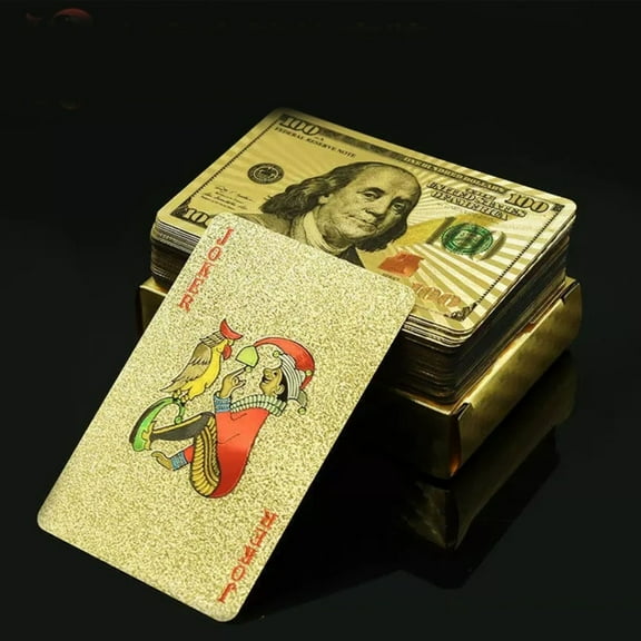 Diamond Waterproof Black Playing Cards, Poker Cards, HD, Deck of Cards (Black/Gold/Silver)