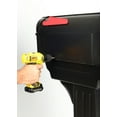 Postal Pro Hampton Plastic Mailbox and Post Kit Black