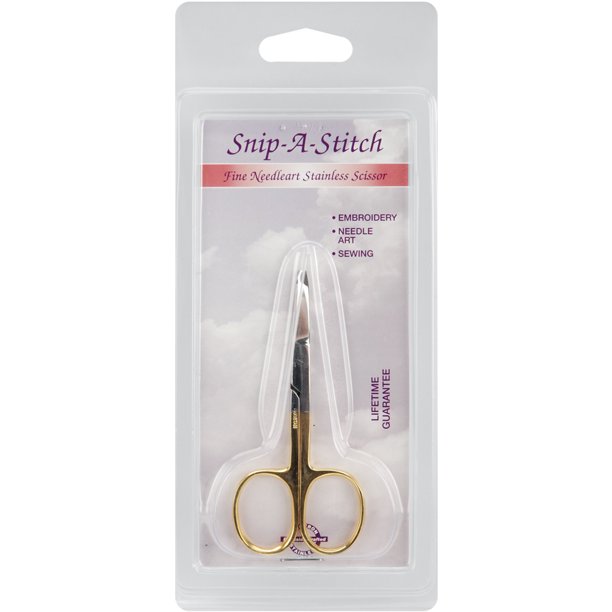 SnipAStitch Scissors, 3.5", Gold Plated