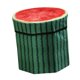 thumbnail image 4 of Taburete plegable tipo otomana con almacenamiento y organizador plegable. Elegante asiento con estampado de frutas. Sandía, 4 of 9