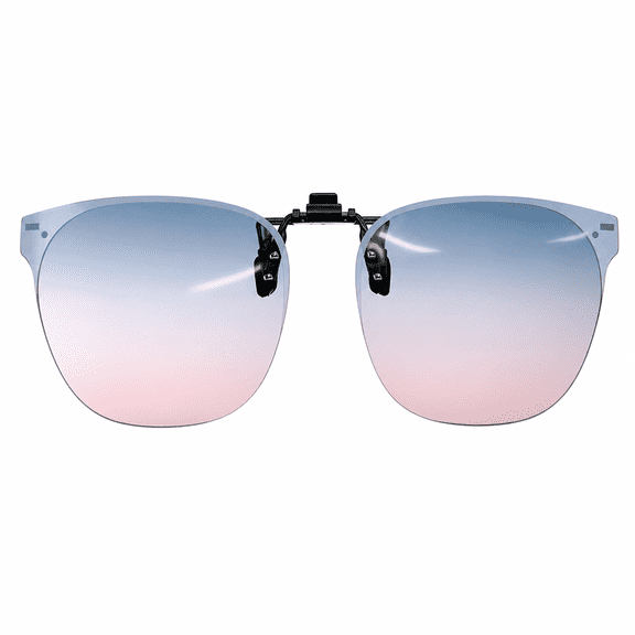 Elvoria Clip on Sunglasses Over Prescription Glasses Polarized Anti Glare Flip Up Uv Protection Glasses for Men Women - Gray Lenses