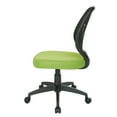 thumbnail image 5 of Office Star Products Screen Back Chair with Green Mesh, Flip Arms, and Silver Accents, 5 of 7