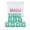 Mint Aqua, variant on KYJiuLiu 16mm Mahjong Dice Set, 10 Numbered D6 Dice with PU Pouch