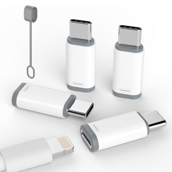 Adaptador Thousover Lightning a USB-C, paquete de 4 para iPhone