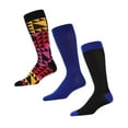 thumbnail image 3 of MeMoi Asymetrical Crew 3 Pair Pack 10-13 / Black/Royal Blue, 3 of 4
