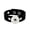 Black, variant on Snap Jewelry Silicone Adjustable Bracelet in Red with Single Charm Holder 7 Inch