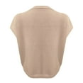 thumbnail image 6 of YDFCWXW Womens Summer Oversized Cardigans Batwing Short Sleeve Lightweight Button V Neck Casual Knit Sweater Tops Khaki, XXL, 6 of 6