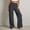 Grey, variant on Wide Leg Pants Women's High Elastic Waisted in The Back Business Work Trousers Long Straight Suit Pants, Long Straight Leg High Waist Wide Trousers Casual Trousers(White,S)