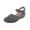 Green #005, variant on Women's Wedge Heels Ankle Strap Low Summer Sandals Closed Toe Hollow Out Wedges Sandal Hollow Out Strap Comfy Outdoor Beach Athletic Shoes 37