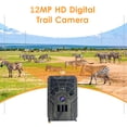 thumbnail image 2 of Digital Trail Camera 12MP HD & Trail Camera Motion Activated Night Infrared Vision Waterproof 46pcs IR Lights for Outdoor Wild Home Animal Observation Game, 2 of 7