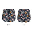 thumbnail image 5 of Lsque Hawaiian Style Printed Women's Running Shorts with Liner Pockets,Elastic Quick Dry Workout Athletic Gym Yoga Shorts,Womens High Waist Shorts-XX-Large, 5 of 9