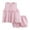 Pink, variant on WOYY Girls Floral Pajamas Breathable Sleeveless Top Shorts Sleepwear, Sizes 6M-5T