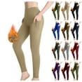 thumbnail image 4 of Seductiva Womens Yoga Sweatpants Lined Leggings Women Tummy Thermal Warm High Waisted Hiking Running Tights Yoga Pants with Pockets Workout Comfy, 4 of 5