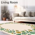 thumbnail image 2 of ODIKA 8'x10' Machine Washable Non-Slip Area Rug, Pastoral Enchanted Garden Bloom Whimsical Faded Treasure Charm High Traffic Rug with Pad, Beige, 663820, 2 of 8