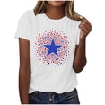 thumbnail image 2 of Women 4th of July Shirts American Flag T-Shirt Patriotic Graphic Tees Casual Summer Tops, 2 of 6