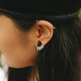 thumbnail image 3 of 5/10 PCS 16G Seamless Septum Nose Piercing Rings Zirconia Segment Tragus Hoop Rings 316 Stainless Steel Helix Ring Stack Clickers Ear Plugs Hangers Women Body Jewelry, 3 of 6