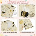thumbnail image 6 of Silky Satin Kids' Pajama Set Breathable & Smooth Unisex Button-Down Pajamas Cute Bees and Honeycomb Pattern, 6 of 7