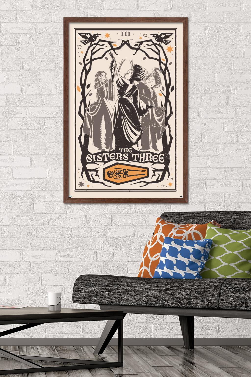 Disney Hocus Pocus 2 - The Sisters Three Wall Poster, 22.375" x 34" Framed