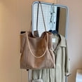 thumbnail image 3 of Bolso Tipo Cartera Con Asa Superior Ante para Mujer Bolsillo Externo Viajes, 3 of 9