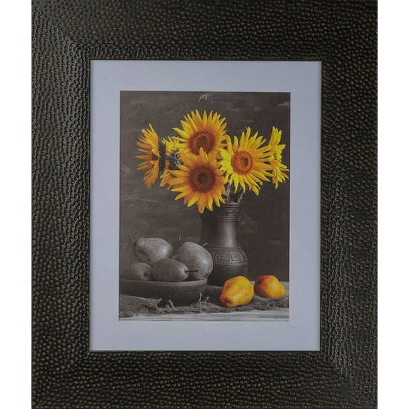 3-5/8" Polystyrene Volcanic Modern Picture Frame by WholesaleArtsFrames-com 14x17, 750 Series Lava Bronze - Made in USA