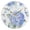 Gold Needle, variant on 10" Artistic Round Wall Decorative Desk Clock Wall Clock Home Decor Blue Hydrangea Pattern